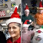 Stranded Astronauts Share Festive Christmas Photo