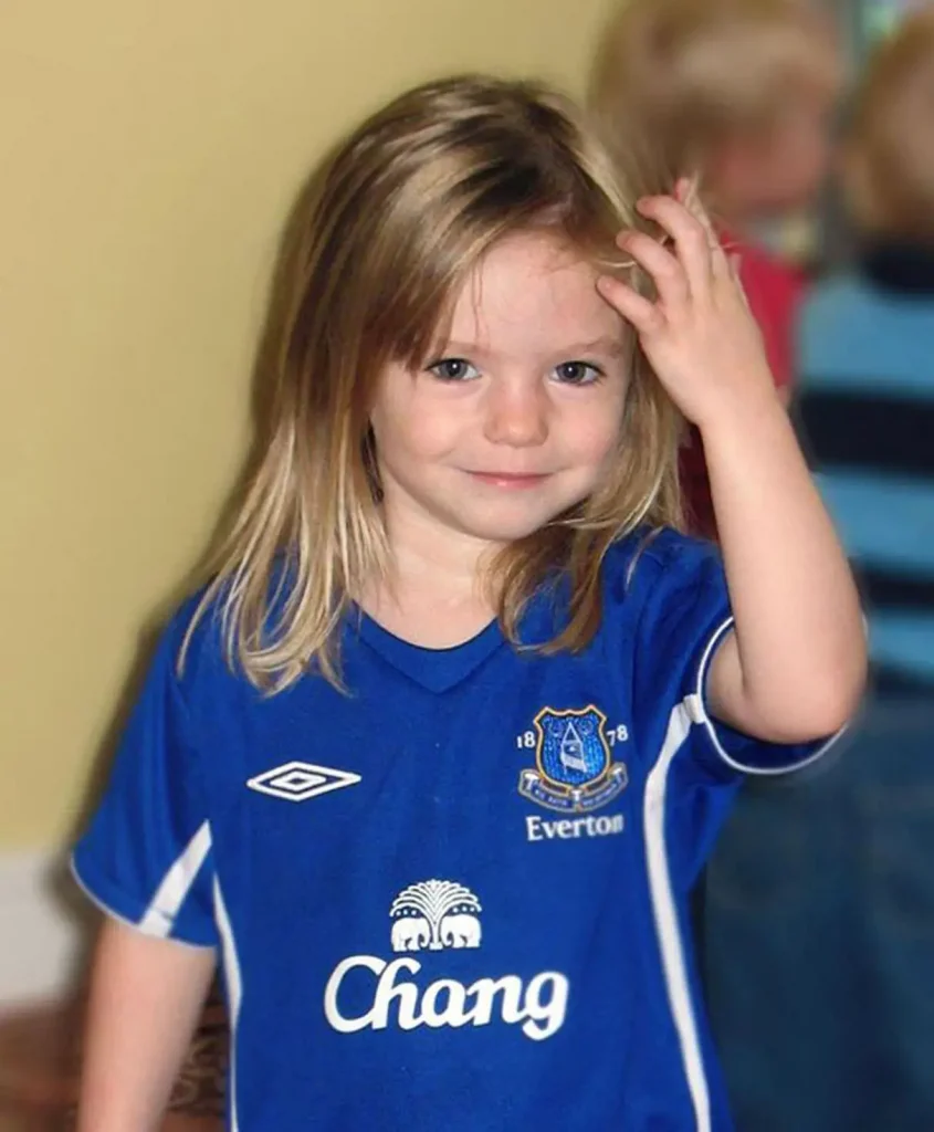 madeleine mccann football tshirt